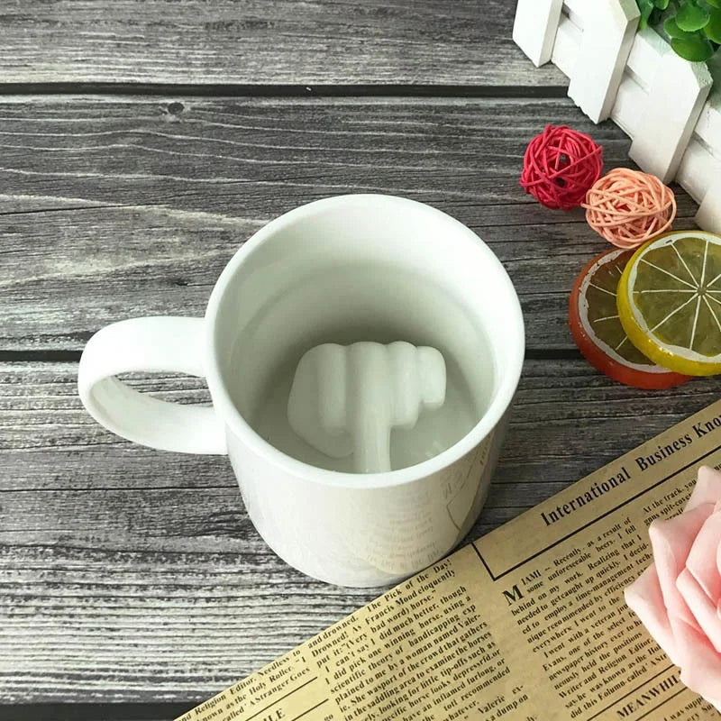 Middle Finger Ceramic Mug - Image 3