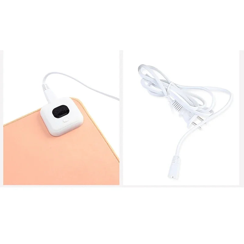 Heated Mouse Pad with Adjustable Temperature and Auto Shutoff, Splash Resistant