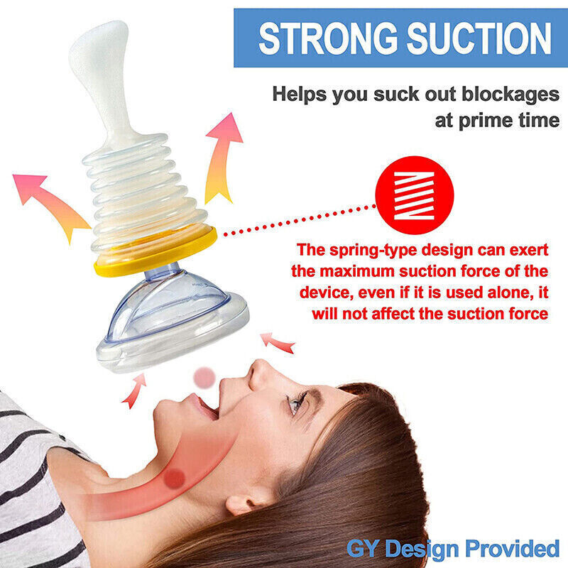 Airway Clearance Device with Manual Squeeze Operation and Universal Mask Fit