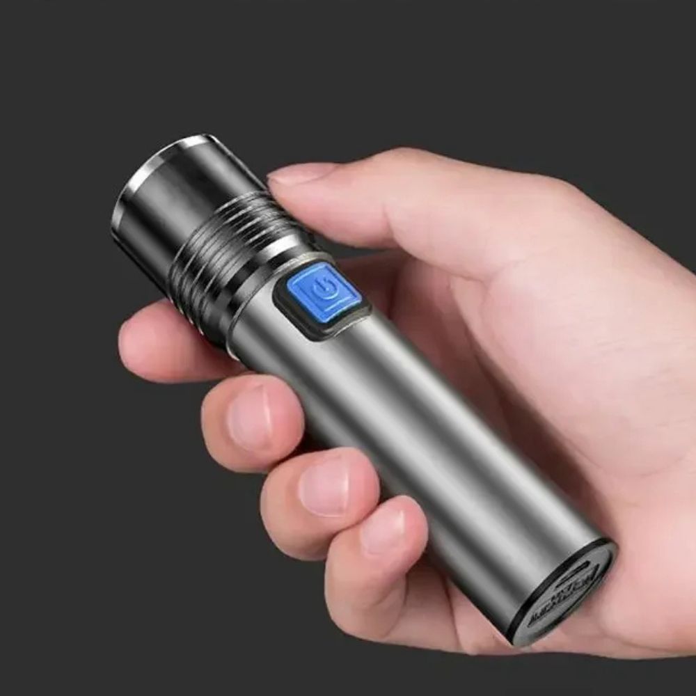 UV Flashlight with Zoomable Beam and Three Light Modes, Rechargeable