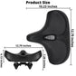 Oversized Bike Saddle with Dual Spring Suspension and Ventilated Foam Cushion