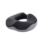 Memory Foam Seat Cushion with Coccyx Cutout and Anti-Slip Base, 5-Zone Support