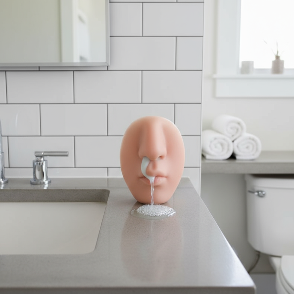 Realistic Nose Shape Wall-Mounted Prank Soap Dispenser - Image 4