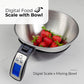 Digital Kitchen Scale with Removable Stainless Steel Bowl and Backlit Display
