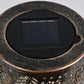 Wrought Iron Tree Solar Lamp, Outdoor Courtyard Hanging Light with Hollow Decorative Design for Garden and Patio Decor