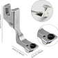 Invisible Zipper Presser Foot with Adjustable Width and Grooved Guides for #3-5 Zippers