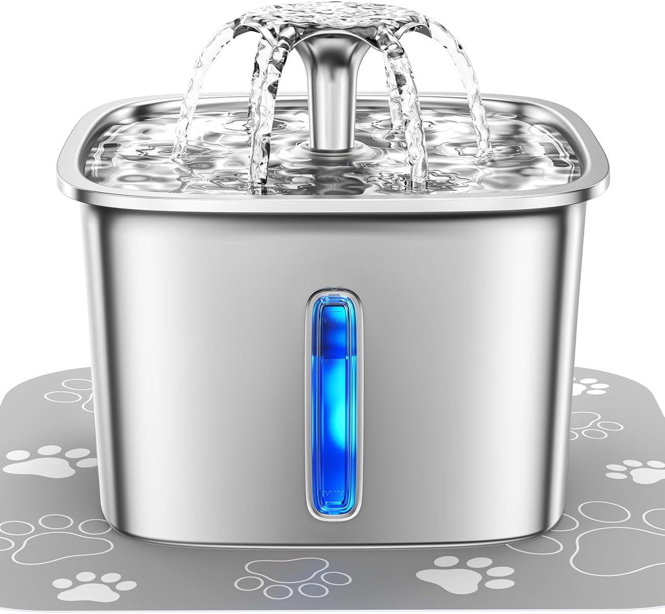 Cat Water Fountain with Five Stage Filtration and Dual Flow Modes, 95oz Capacity