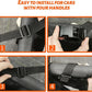 Overhead Vehicle Storage Net with Zipper Access and Buckle Mounting