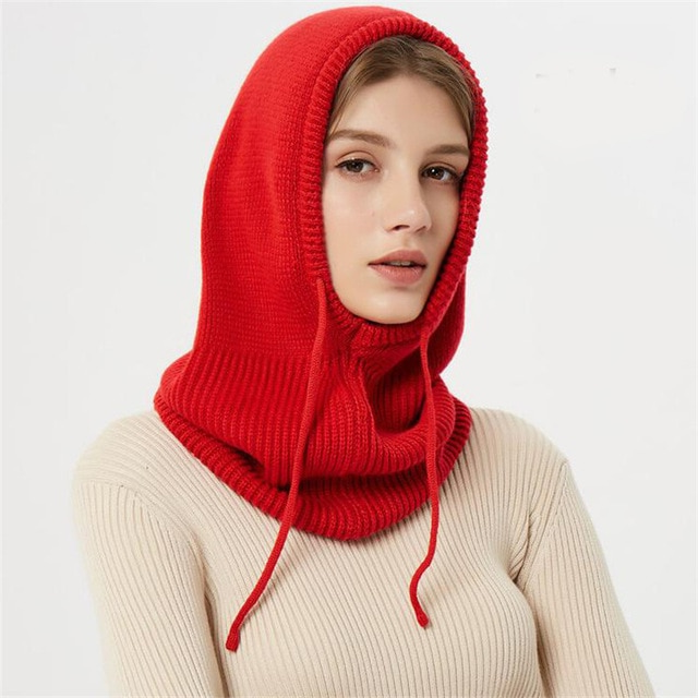 Cashmere Hooded Hat with Adjustable Drawstring and Packable Lightweight Design