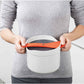 Microwave Rice Cooker with Locking Paddle and Colander, 2 Liter Capacity