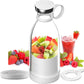 Cordless Blender Bottle with Stainless Steel Blades and Magnetic Charging, 350ml