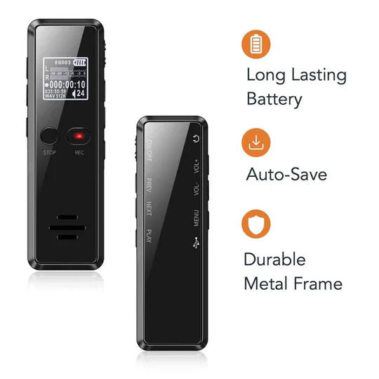 Basic Sound Recorder Digital Voice Recorder, Audio Sound Recorder with Auto Saving and Buil