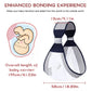 Adjustable Baby Carrier Wrap with Mesh Airflow and Padded Straps, Multiple Positions