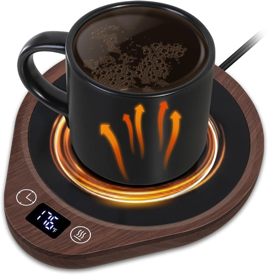 Coffee Mug Warmer Set with Adjustable Temperature and Auto Shut-Off