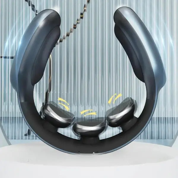 Electric Neck Massager with Heat and Remote Control, 15 Intensity Levels