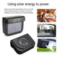 Solar Powered Car Window Vent Fan with Dual Airflow and Auto Daylight Operation