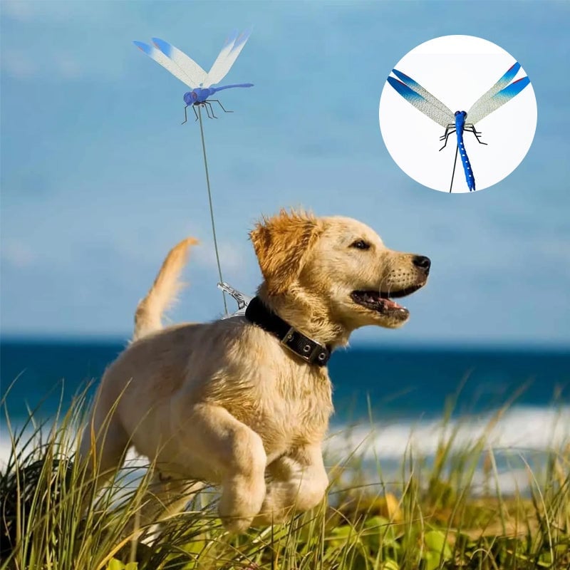 Realistic Dragonfly Clip with Metal Fastener and 3D Printed Wings for Insect Deterrent
