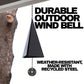 Triangular Wind Bell with Compass Windcatcher and Three Tone Design, 20 Inch