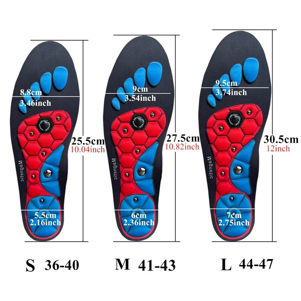 Magnetic Pressure Point Shoe Insoles for Daily and Active Use