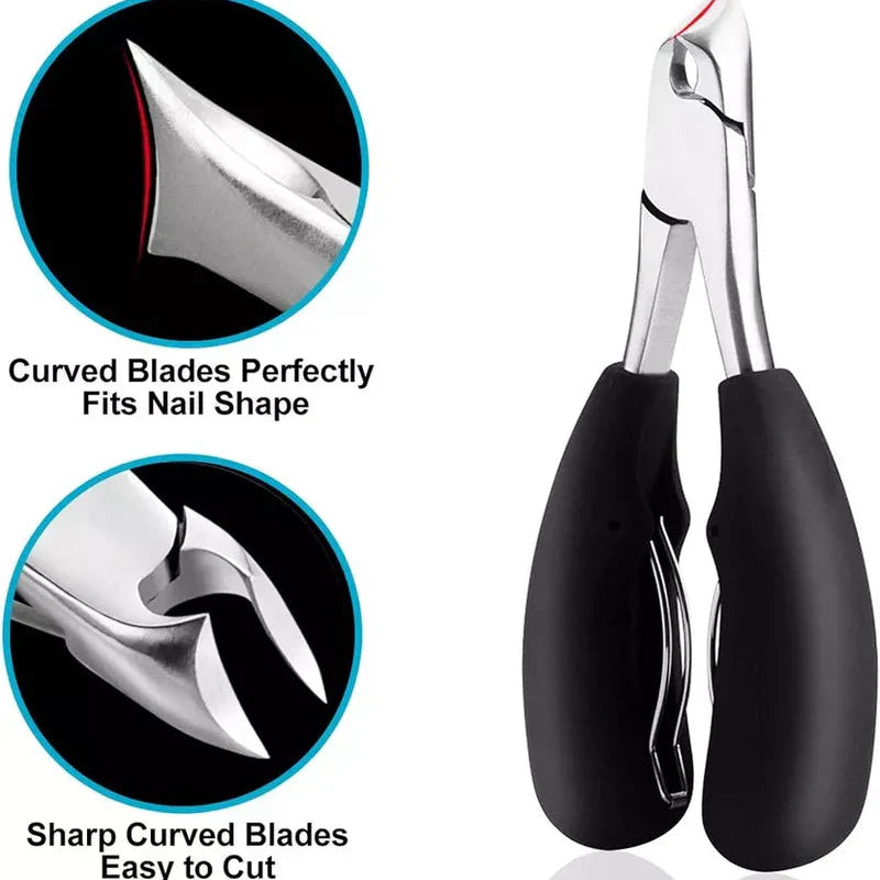 Toenail Clipper for Seniors, Sharp Ergonomic Thick Nail Trimmer