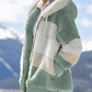 Women’s Contrasting Lamb Wool Padded Coat