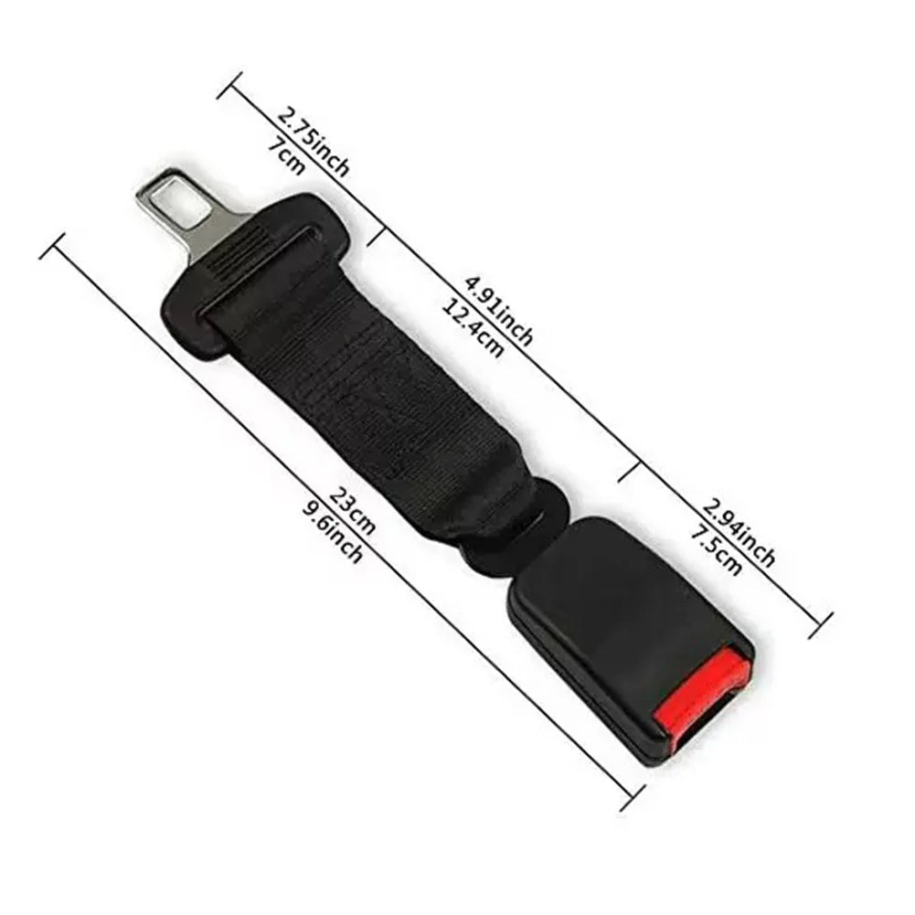 Seat Belt Extender with 14-Inch Extension and Metal ABS Construction