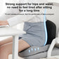 Seat Cushion with Memory Foam Core and Curved Backrest, Anti-Slip Base