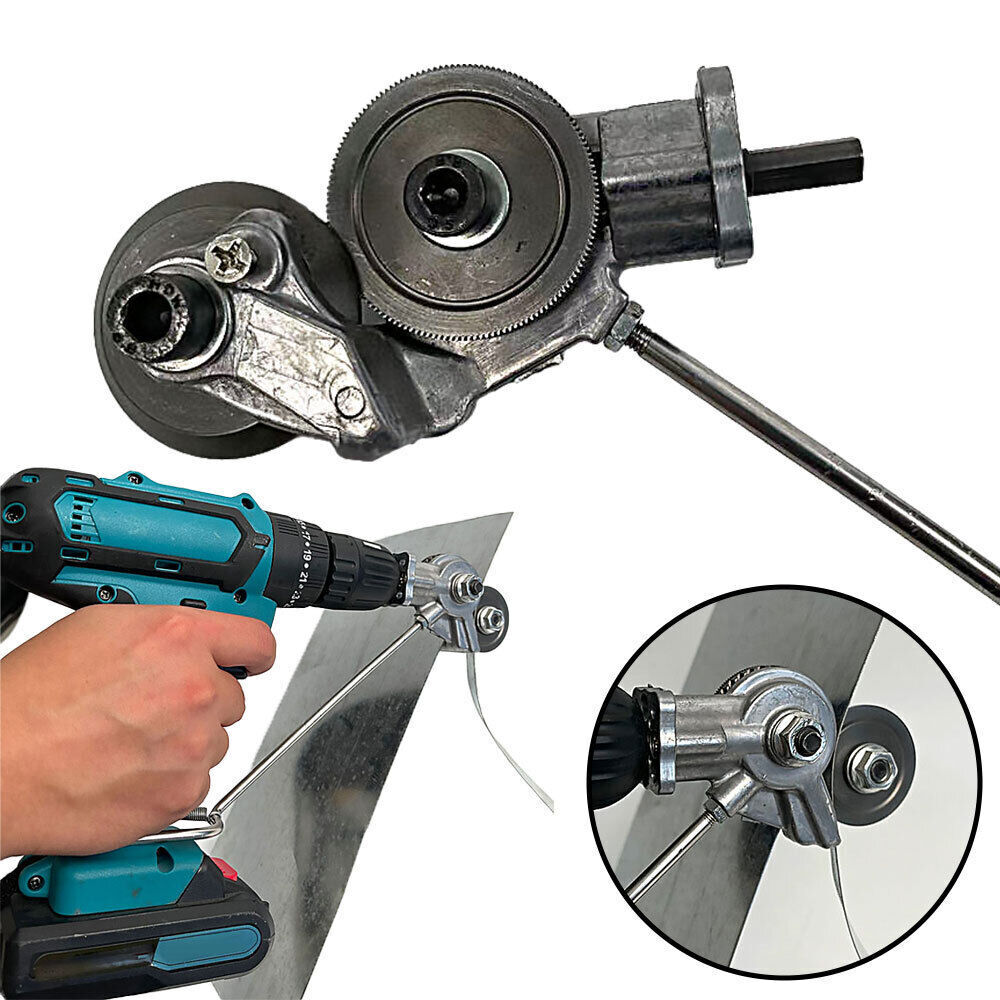 Metal Sheet Cutter Attachment for Electric Drills with Blade Guard