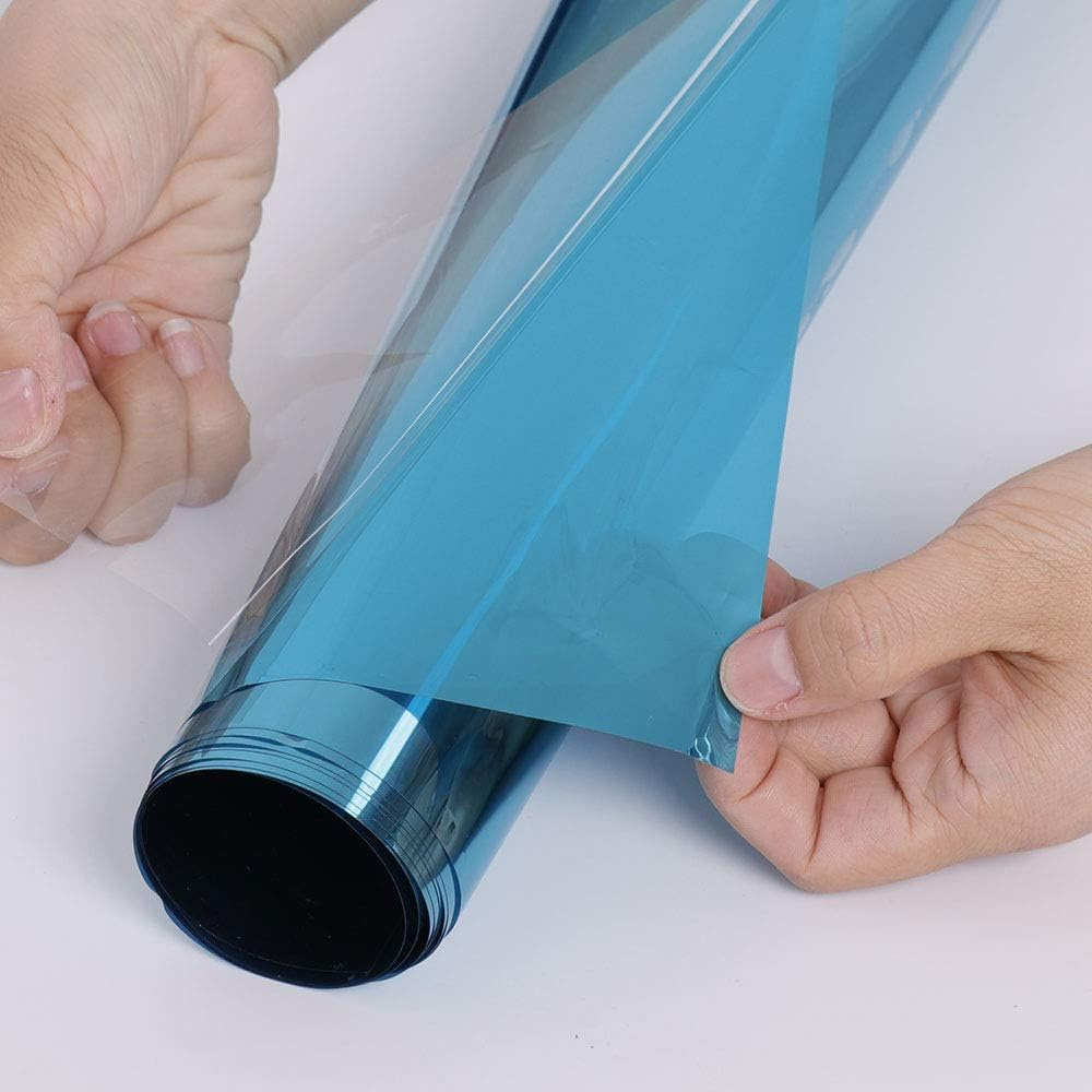 Solar Heat Blocking Window Film with Static Cling and UV Filtration, 15.7x39.4in