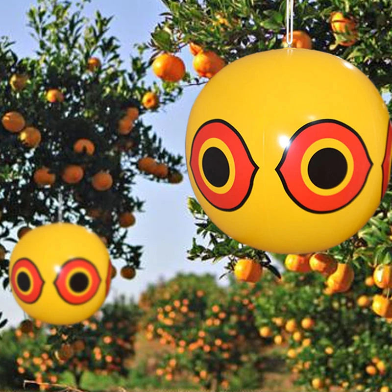 Bird Repellent Scare Balloon with Predator Eye Pattern and Reflective Stickers