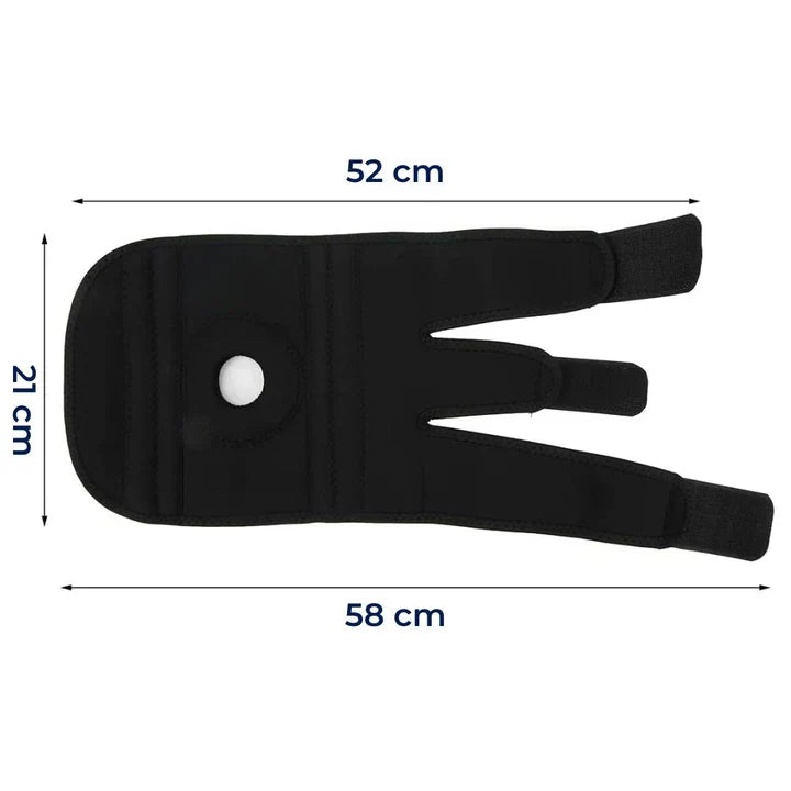 Knee Brace with Dual Side Stabilizers and Circular Compression, Adjustable Straps