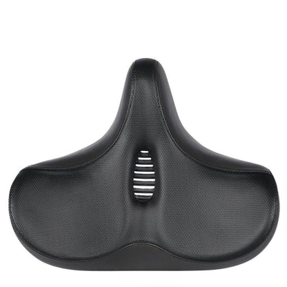 Oversized Bike Saddle with Dual Spring Suspension and Ventilated Foam Cushion