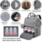 Portable Baby Changing Bag with Convertible Cot and Mosquito Net