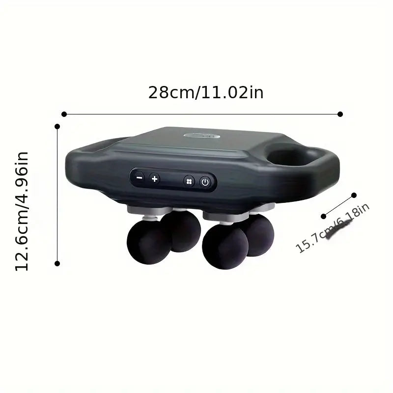 Muscle Recovery Massage Gun with 9600 Pulses and 4 Attachment Heads