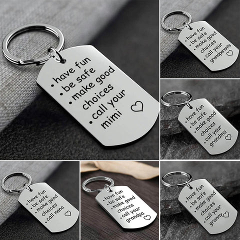 Reminder To Do Things Stainless Steel Keychain Gift