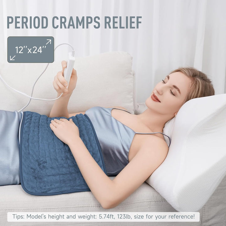 Electric Heating Pad for Back Pain Relief with Massaging Heat