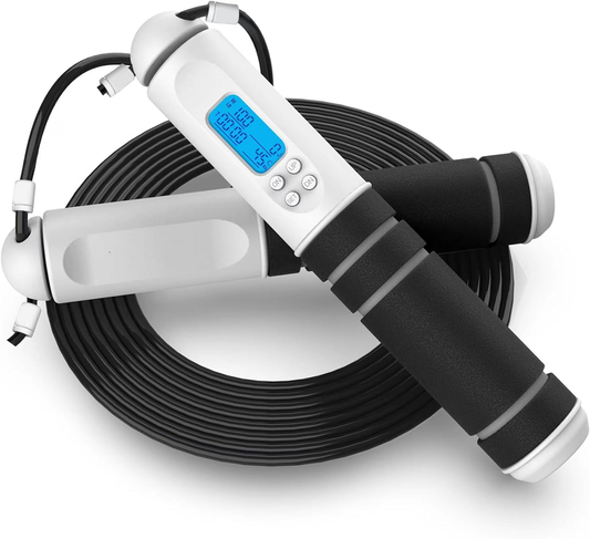 Digital Jump Rope with LED Display and Calorie Counter
