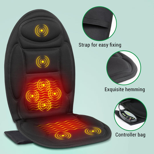Massage Cushion Pad for Chair and Car Seat with Heat