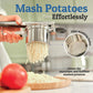 Stainless Steel Ricer with Silicone Grip Handles and 15oz Deep Basket