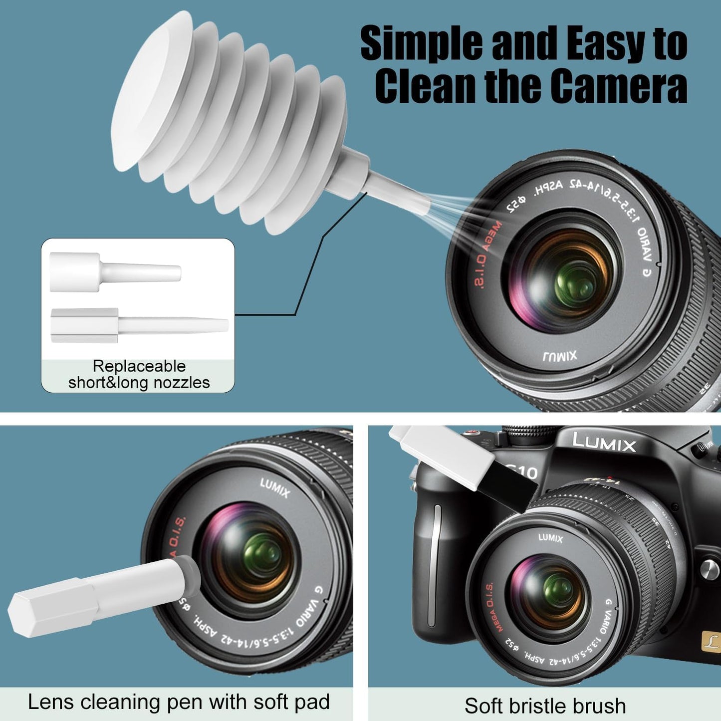 Keyboard and Earbud Cleaning Kit with 20 Tools and Air Blower, Storage Case
