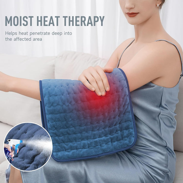 Electric Heating Pad for Back Pain Relief with Massaging Heat