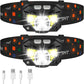 Rechargeable LED Headlamp with Motion Sensor and 1200 Lumen Output, Water Resistant 2-Pack