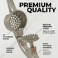 Handheld Garlic Press with 37 Precision Holes and Ergonomic Grip