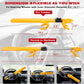 Anti-Theft Steering Wheel Lock with Four-Hook System and Double Row Cylinder