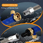 Garden Hose Spray Nozzle with Dual Brass Heads and Ball Valve Control