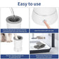 Dog Paw Cleaner with Rotating Silicone Brushes and Dual Speed Settings