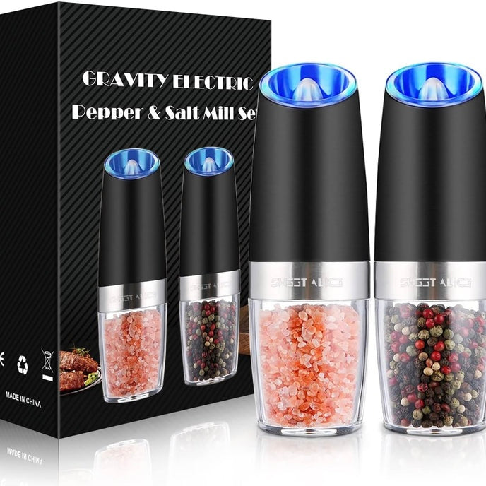 Electric Salt And Pepper Grinder with Gravity Sensor and Adjustable Coarseness