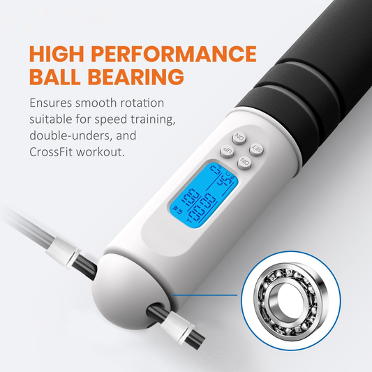 Digital Jump Rope with LED Display and Calorie Counter