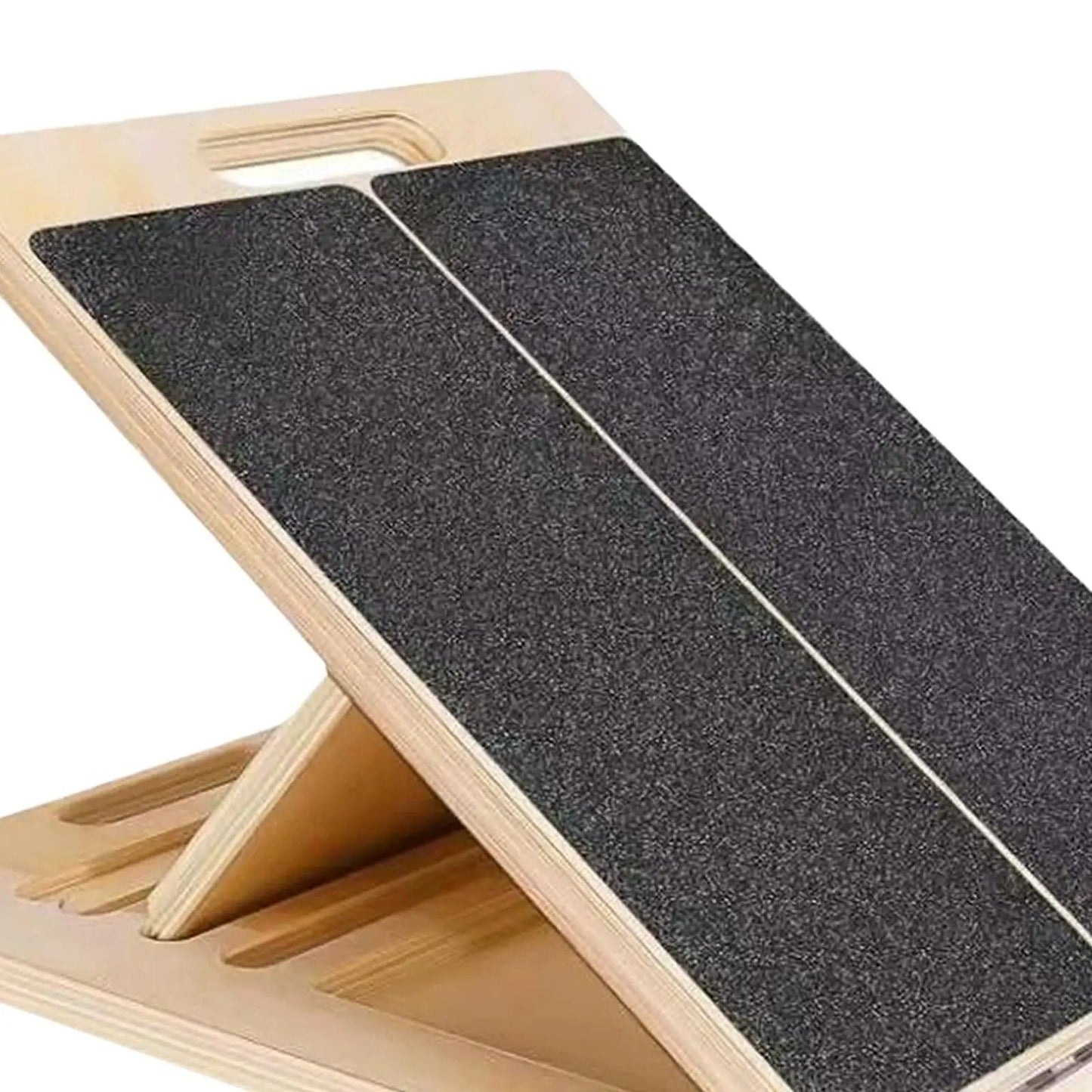 Adjustable Incline Calf Stretcher Board with Textured Grip and Foldable Design