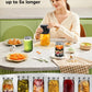 Jar Vacuum Sealer with Rechargeable Pump and 10 Sealing Lids, for 3.4in Jars